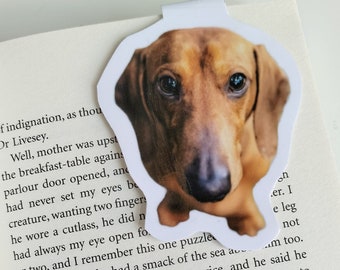 Personalised Pet Photo Magnetic Bookmark - Pet gift - Personalised Bookmark - Personalized Gift - Photo bookmark