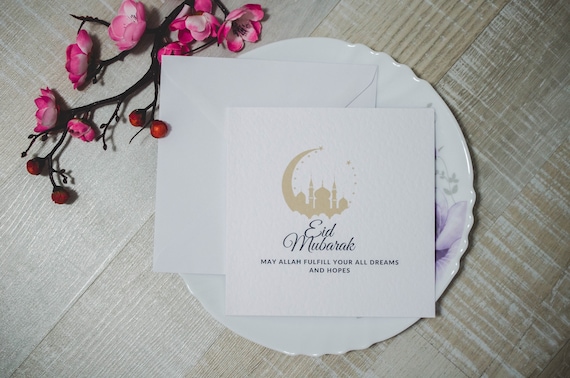 Eid Mubarak Card-Card For Eid Mubarak- Eid Card -Happy Eid Card-Eid Mubarak Greeting Cards-Eid Greeting Cards