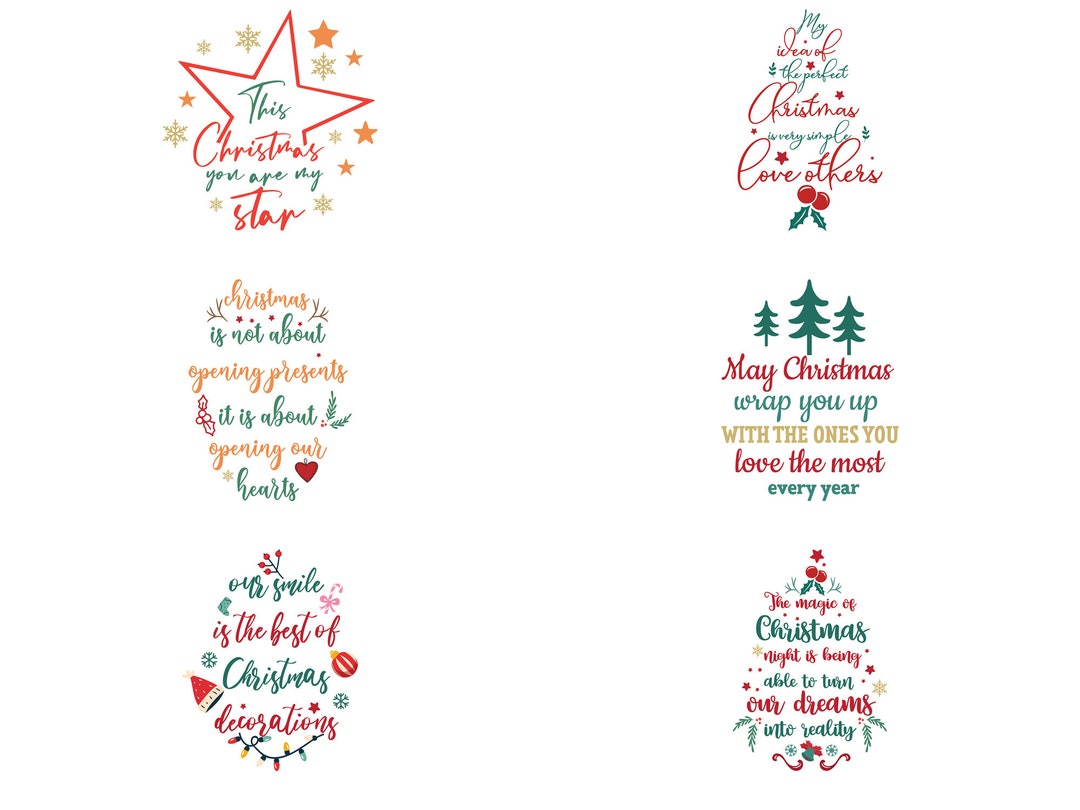 Christmas Inspirational Svg Png Bundle Motivational Christmas - Etsy