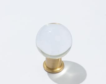 Edit Round Ball Lucite Knob 1 inch