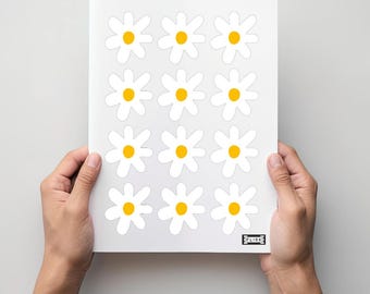 Daisy wall stickers for children&#39;s rooms - Boho style