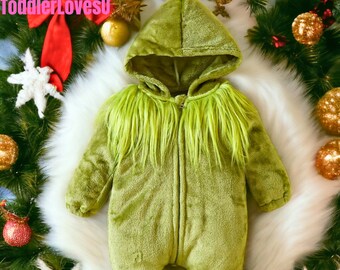 Green Baby Outfit - Green Romper for Baby - Baby Jumpsuit - Baby Set Gift - Newborn Baby Gifts - Green Jumpsuit for Newborn - Toddler Romper