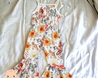 Floral Baby Playsuit Floral Baby Jumpsit Summer Baby Playsuit Summer Baby Jumpsuit Floral Baby Clothes Summer Baby Clothes Baby Summer Gift