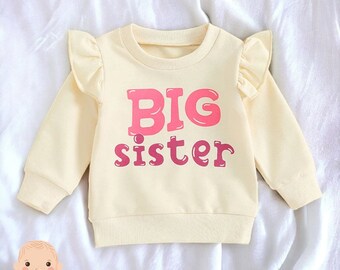Big Sister Sweatshirt, Big Sister Shirt, Matching Sibling Sweatshirt, Big Sister Clothes, Big Sister Sweater, Sister Sweatshirt, Sister Gift