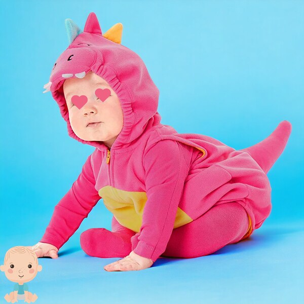 Baby Romper Dinosaur Girls Pink Dinosaur Costume Toddler Dinosaur Bodysuit Baby Girl Costume Baby Girl Romper Jumpsuit Dinosaur Toddler Gift