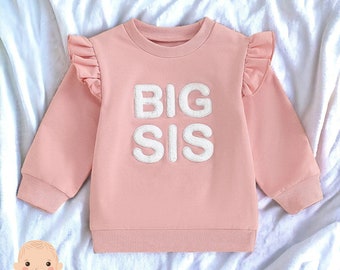 Große Schwester Sweatshirt, neue Baby Ankündigung, Schwangerschaftansage, Neugeborenen Sweatshirt, Baby Sweatshirt, Kleinkind Baby Sweatshirt Geschenk