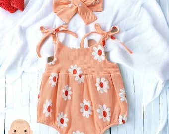 Zomer baby bodysuit, bloemenprint zomer babyjurkje, zomer babykleding, meisjes baby body, zomer baby meisjes bodysuit, zomerkleding