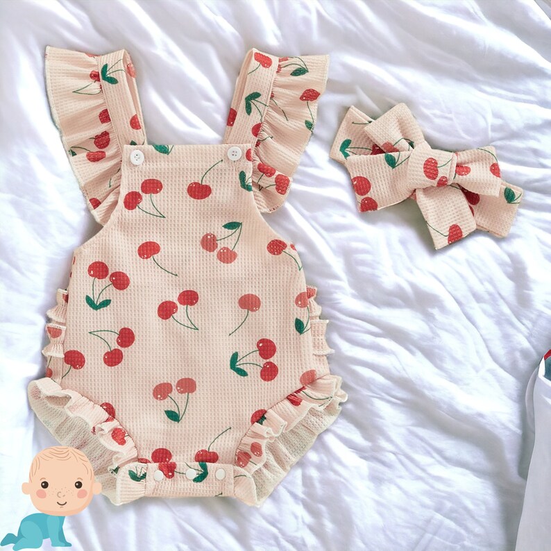 Body d'été pour bébé, Robe d'été à fleurs pour bébé, Vêtements d'été pour bébé, Body bébé fille, Body d'été pour bébé fille, Vêtements d'été B