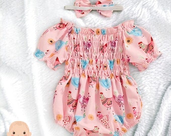 Summer Baby Dress, Summer Baby Clothes, Cute Baby Dress, Pink Baby Dress, Newborn Summer Clothes, Baby Summer bodysuit, Summer Clothes Gift