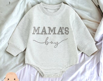 Mamas Boy Baby Romper, Embroidered Baby Romper, Mamas Boy Newborn Romper, Cute Baby Romper, Summer Baby Romper, Mamas Boy Baby Bodysuit Goft