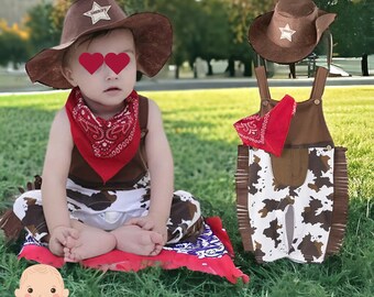 Newborn Cowboy Costume Toddler Cowboy Newborn Cowboy Romper Jumpsuit Cowboy Onesie Newborn Costume Cowbout Costume Cowboy Jumpsuit Baby Gift