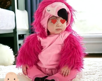 Baby Flamingo Costume Baby Costume Cute Baby Flamingo Romper Cute Newborn Costume Toddler Flamingo Romper Cute Baby Jumpsuit Newborn Costume