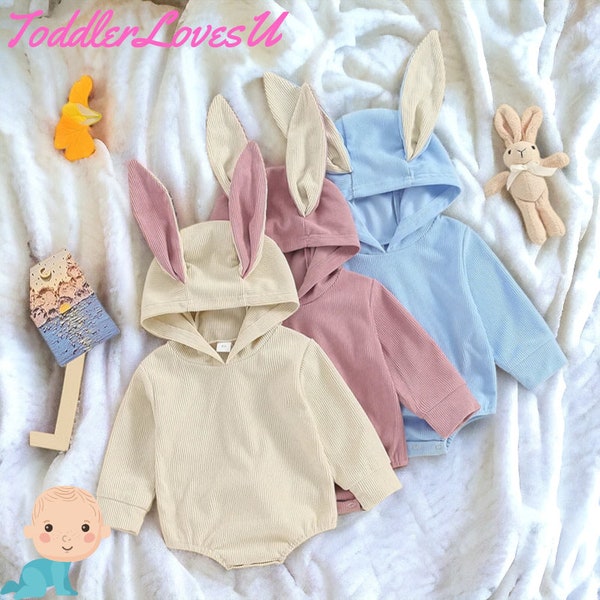 Pasen pasgeboren Romper Bunny baby kostuum Pasen baby outfit Pasen baby cadeau Unisex konijn baby kostuum peuter paaskleding paashaas