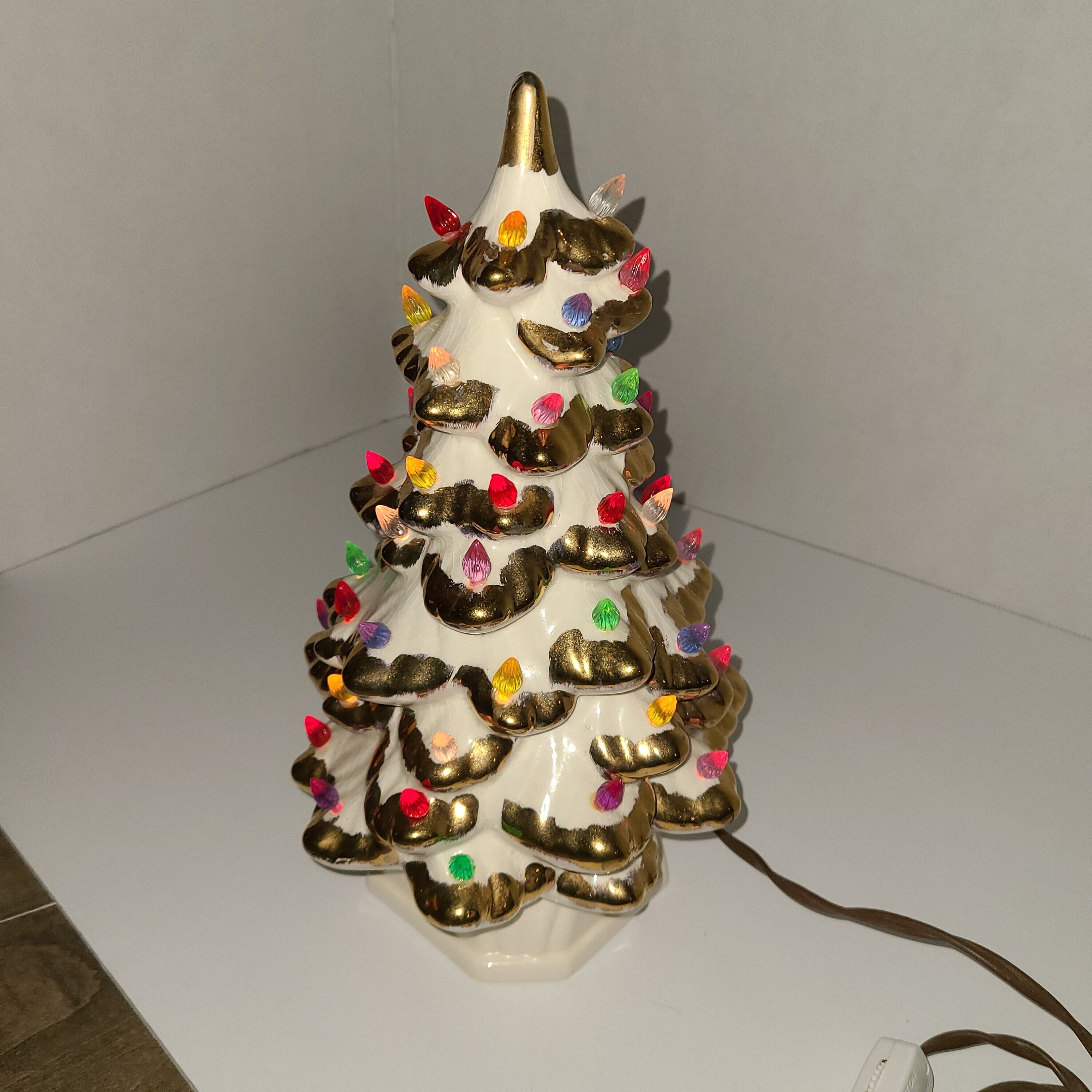Vintage Ceramic Table Top Christmas Tree Etsy
