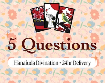 SAME DAY Reading 5 Questions Hanafuda Divination Same Day Love Reading Same Day Career Reading Same Day Psychic Reading