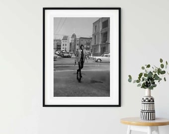 Photo Affiche noir et blanc de Clint Eastwood- tirage sur papier photo lustré 260g/m2