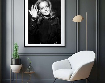 Photo Affiche de Romy Schneider lors d'un gala - tirage sur papier photo lustré 260g/m2