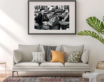 Photo Affiche de Jean Gabin et Pierre Fresnay dans le film "Les vieux de la vieille" - tirage sur papier photo lustré 260g/m2