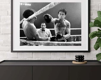 Photo Affiche de Robert De Niro dans le film « Raging Bull » en 1980 - tirage sur papier photo lustré 260g/m2