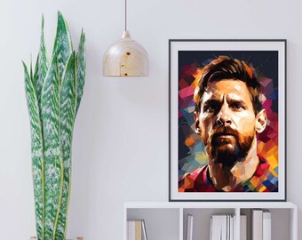 Photo Affiche Poster de Lionel Messi Pop Art - tirage sur papier photo lustré 260g