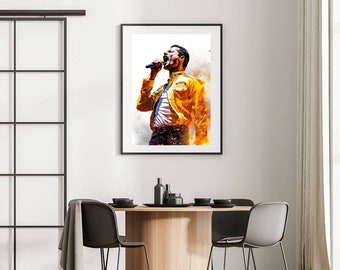 Photo Affiche Poster de Freddy Mercury Pop Art - tirage sur papier photo lustré 260g