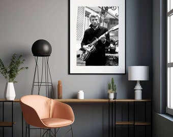 Photo Affiche de Johnny Hallyday en 1963 - tirage sur papier photo lustré 260g/m2