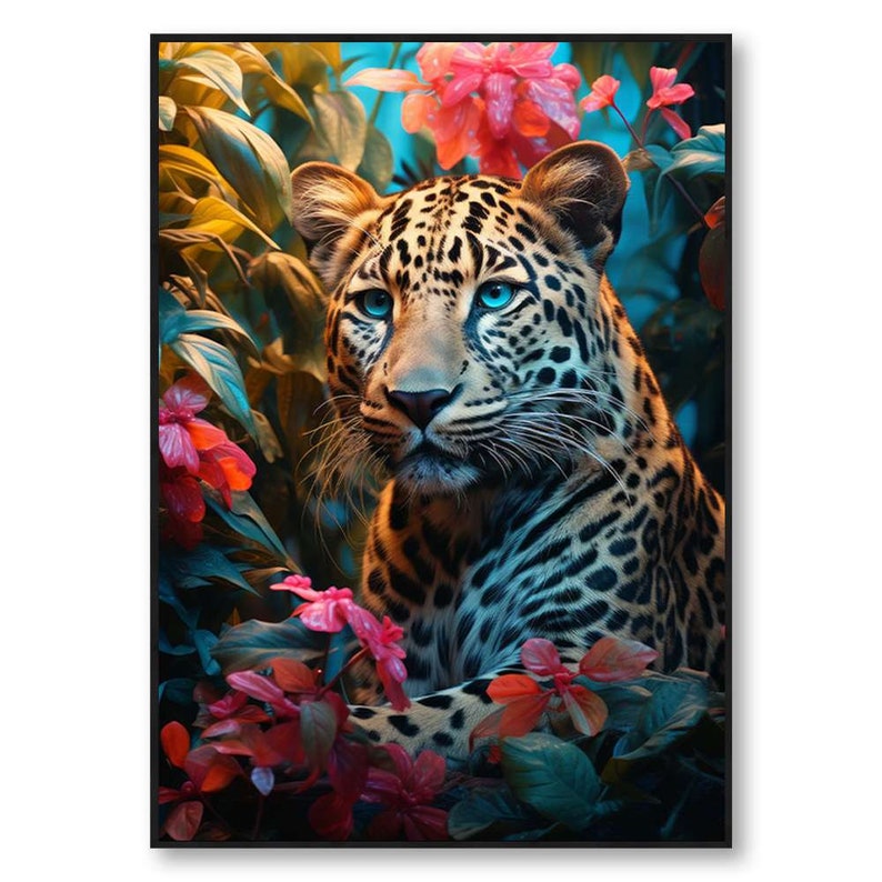 Photo Affiche d'un léopard dans la jungle tirage sur papier photo lustré 260g/m2 image 5