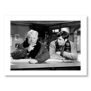 Photo Affiche de Jean Gabin et Jean Paul Belmondo dans le film Un singe en hiver tirage sur papier photo lustré 260g/m2 image 3