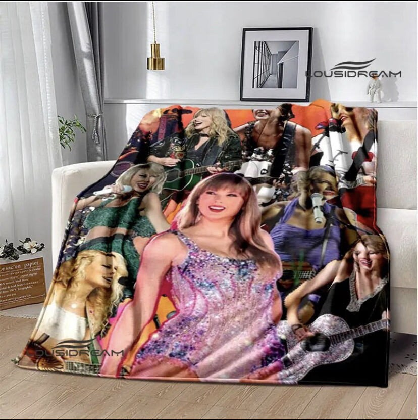 Taylor Swift Blanket Swiftie Lovers Eras Tour Quilt Taylor Etsy