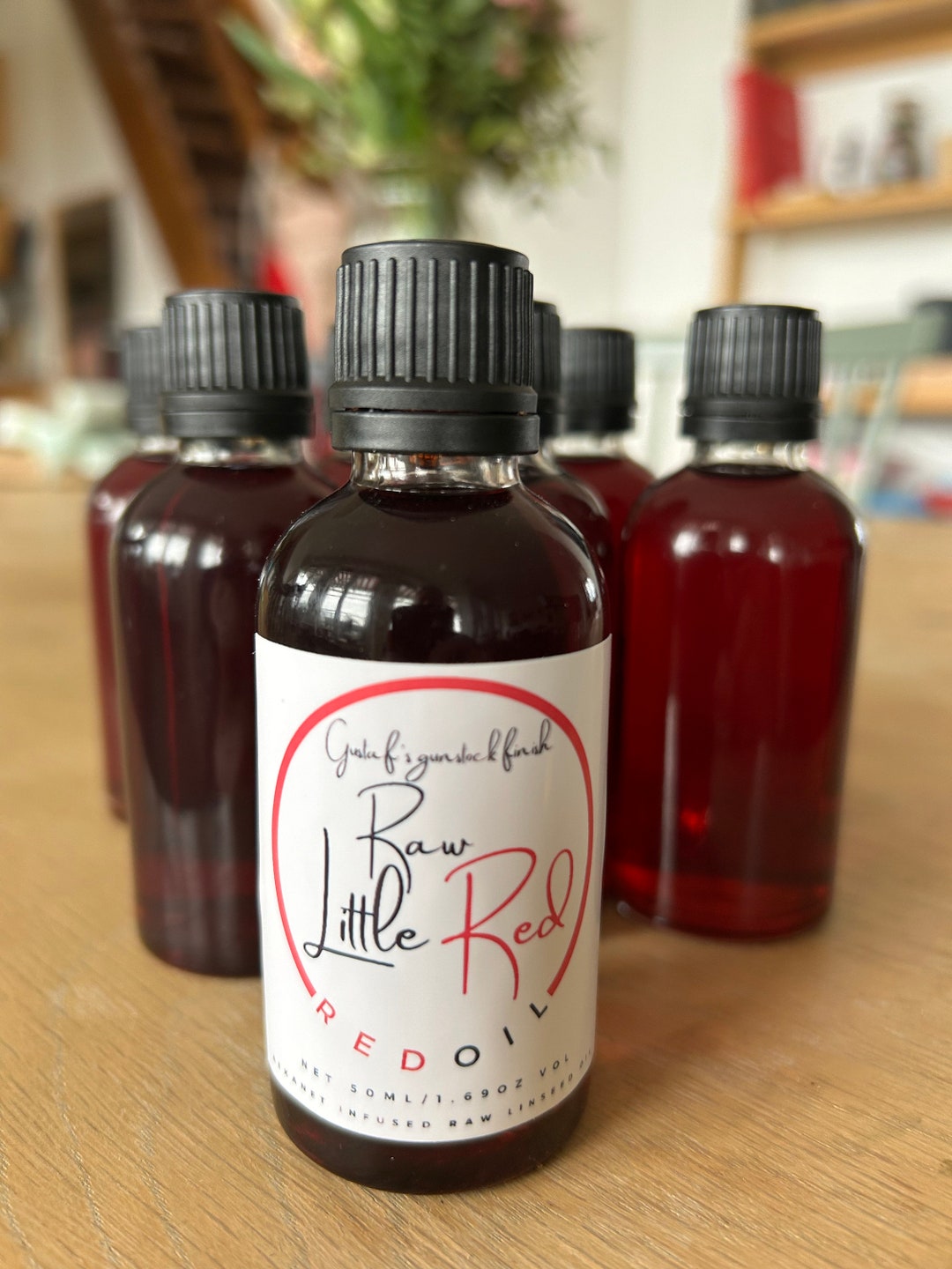 Raw Red Oil 50 Ml raw Linseed Oil Infused With Root for a