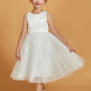 Short Girl Dress Toddler Flower Girl Baptism Christening Wedding Communion Princess Party Formal Flower Girl Dress