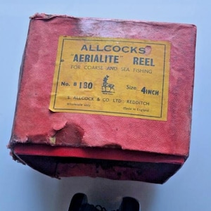 Allcocks of Redditch のビンテージ フィッシング リール