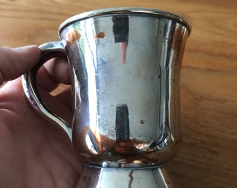 Sheffield Plate Tankard, 1/2 Pint, with Assay stamp
