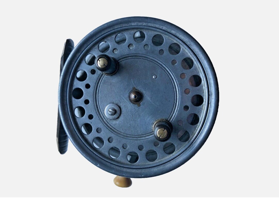 ANCIEN MOULINET PIVOTANT REDAR OCEAN en bois (acajou) et bronze EUR