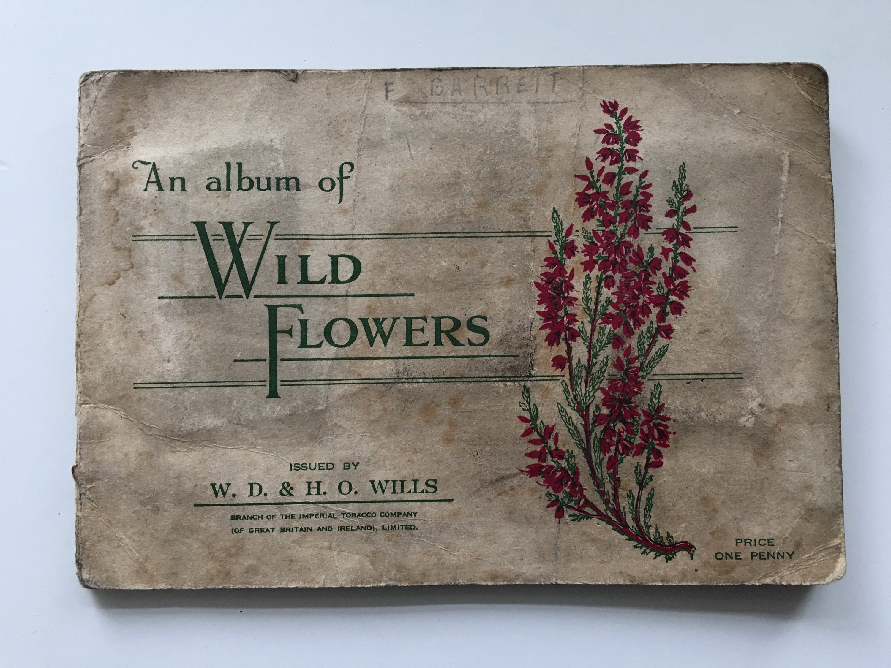 Wild Flowers Originals Cigarette Card Album by W.D & H.O Wills