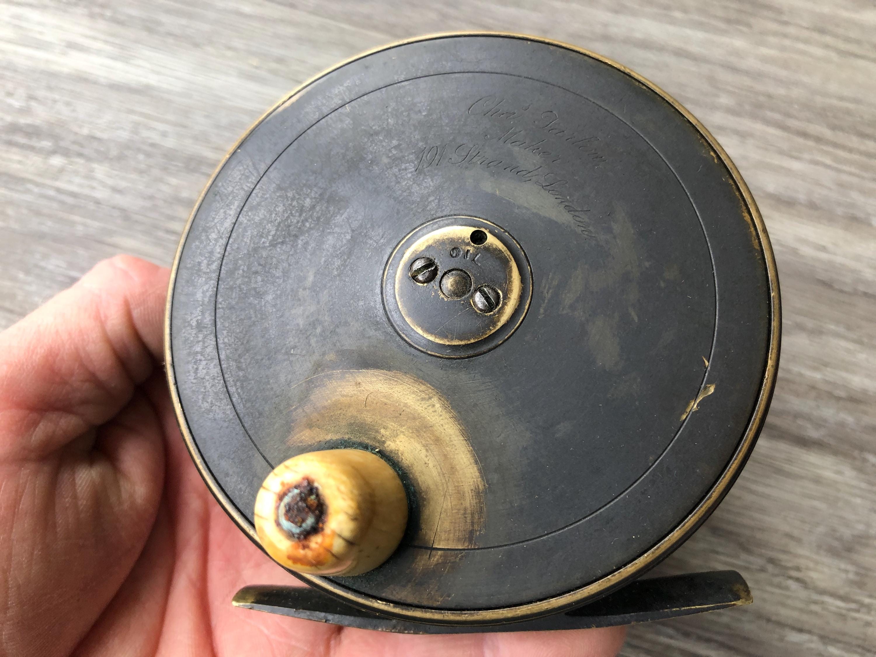 farlow fishing reels Farlow's BWP Reel w/ Red Agate Line Guard Farlow's Platewind Reels - Thomas