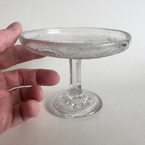 Small/Miniature Antique Victorian Pressed Glass comport