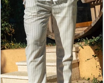 Handmade Men's Linen Pants | Mens Linen Summer Trousers | Linen Casual Pants | Clothing For Men | Men Organic Pants | Gift For Him