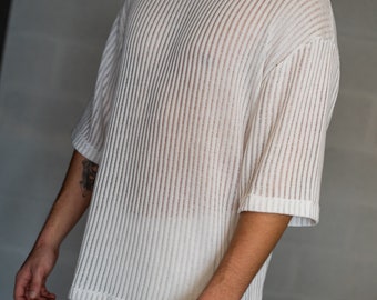 Classic Linen Men's Shirt | Oversize T-shirt | Long Sleeve Shirt for Men | Summer Shirt | Linen Clothing For Men | Gift for him