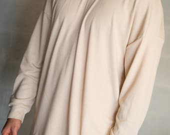 Classic Linen Men's Shirt | Oversize T-shirt | Long Sleeve Shirt for Men | Summer Shirt | Linen Clothing For Men | Gift for him