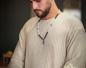Handmade Men’s Linen T-Shirt – Lightweight, Breathable & Soft Cotton Blend Summer Shirt