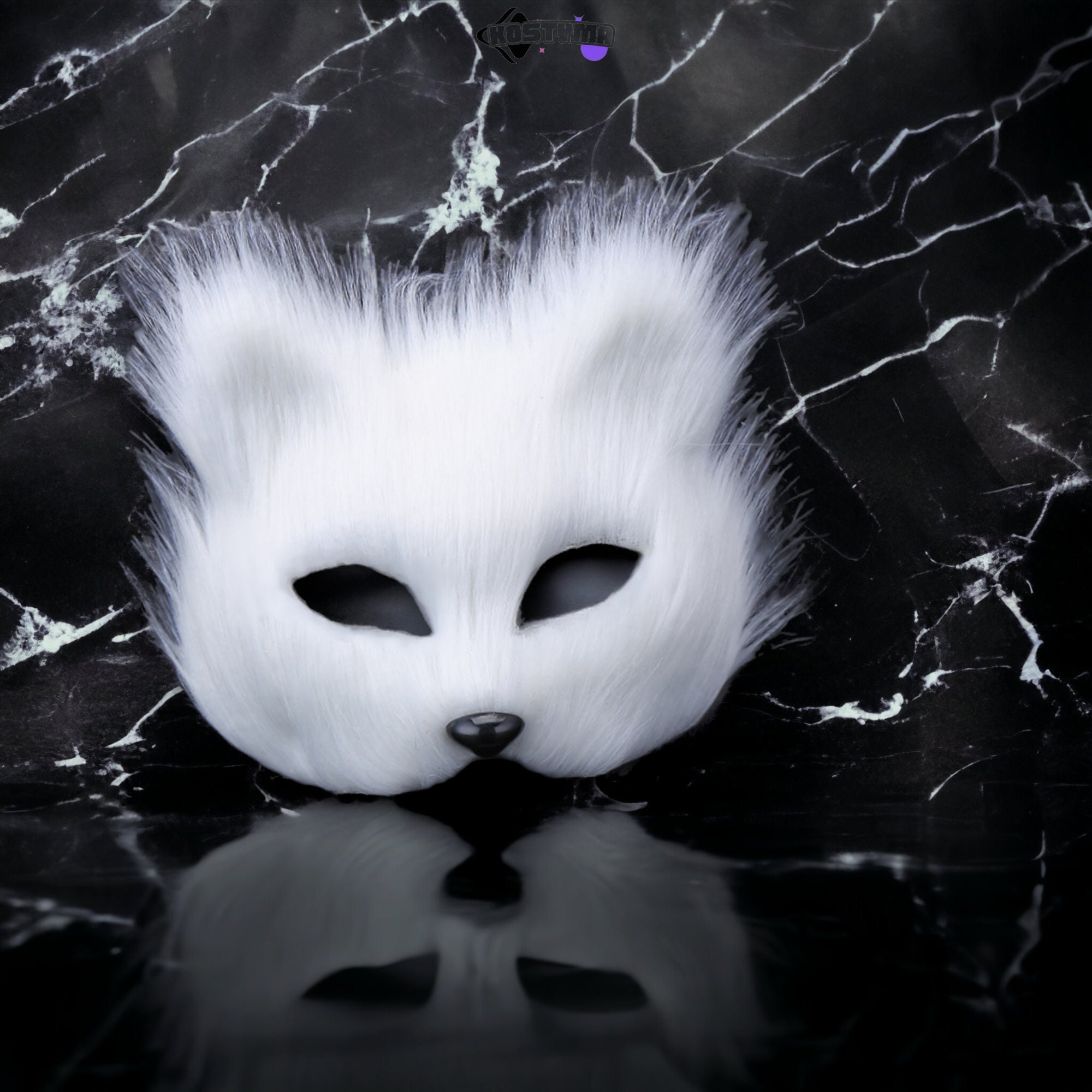  SAFIGLE Cat Mask Therian Mask Animal Mask Halloween Mask for  Kids Adults White Cat Mask Hand Painted Face Mask Animal Party Cosplay  Costume : Clothing, Shoes & Jewelry