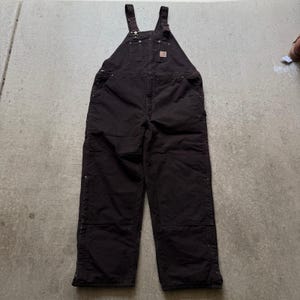 Carhartt オーバーオール (Black) 34×32 Amazon.co.jp: カーハート メンズ 太ももまでのジッパー付き