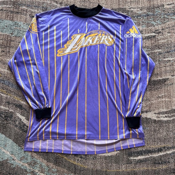 Camisa de futebol masculina vintage dos anos 90 Adidas Los Angeles