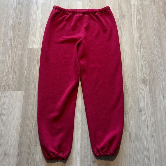 Vintage jaren 90 heren Russell Athletic donkerrode fleece joggingbroek joggingbroek maat groot Etsy Nederland