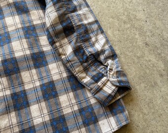 Vintage 90's Oshkosh B'gosh Blue Thermal Lined Flannel Long Sleeve