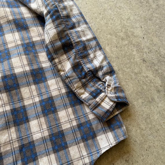 Vintage 90's Oshkosh B'gosh Blue Thermal Lined Flannel Long Sleeve