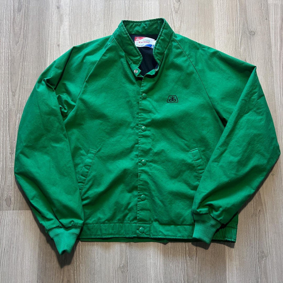 Veste Bomber Swingster Pioneer Seed Verte - Taille L Homme, Coton, Boutons Pression