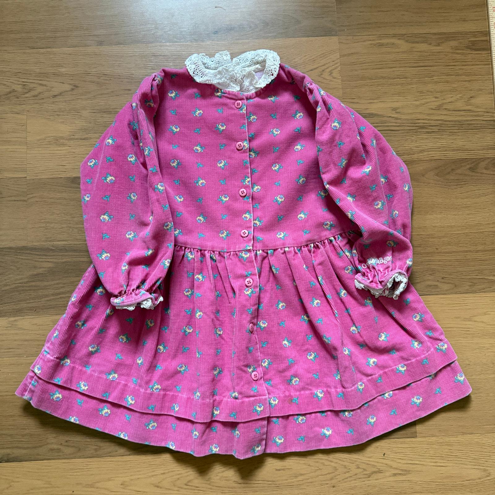 ワンピース kids vintage OshKosh flower check dress Baby Toddlers Girls Vintage 80's Oshkosh B'gosh Pink Floral Lace