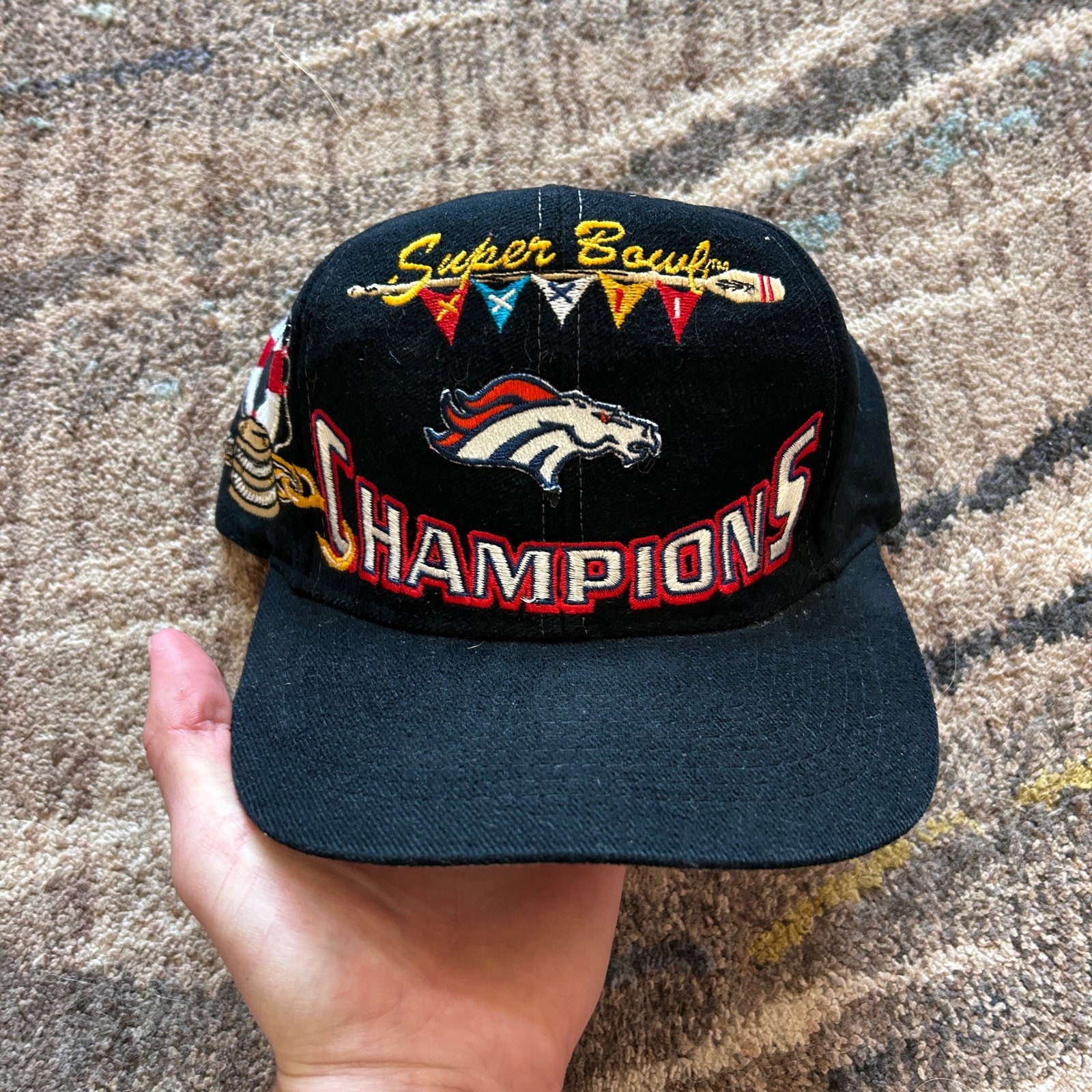 Black And Gold Denver Broncos Hats Black And Gold Vintage Broncos